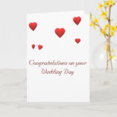 Carte Félicitations pour votre jour de mariage (Fleur jaune)