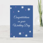 Carte Félicitations pour votre jour de mariage (Devant)