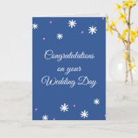 Félicitations pour votre jour de mariage