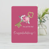 Carte Félicitations pour votre maison Félicitations Nouv (Debout devant)