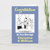 Carte Félicitations pour votre mariage (Devant)