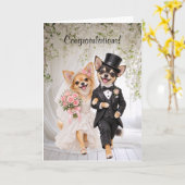 Carte Félicitations pour votre mariage (Fleur jaune)