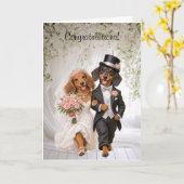 Carte Félicitations pour votre mariage (Fleur jaune)