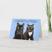 Carte Félicitations pour votre mariage joli couple de ch (Devant)