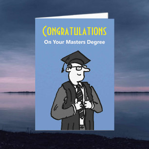 Carte Félicitations pour votre master