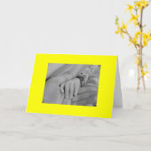 Carte Félicitations pour votre nouveau bébé (Fleur jaune)