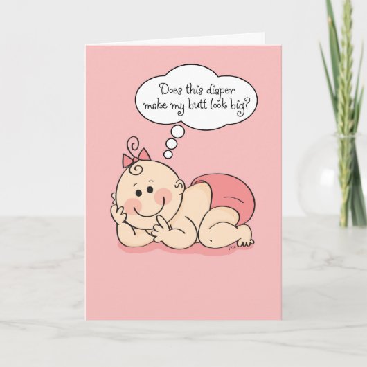 Carte Félicitations pour votre nouveau bébé Diva (Devant)