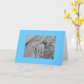 Carte Félicitations pour votre nouveau bébé garçon (Fleur jaune)