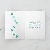 Carte Félicitations pour votre nouveau chiot (Intérieur)