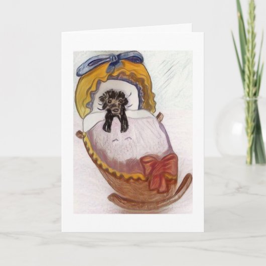 Carte Félicitations Pour Votre Nouveau Chiot (Devant)