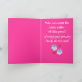 Carte Félicitations pour votre nouveau chiot (Intérieur)