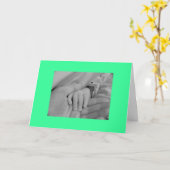 Carte Félicitations pour votre nouveau-né (Fleur jaune)