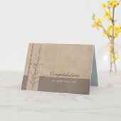 Carte Félicitations pour votre nouveau poste (Fleur jaune)