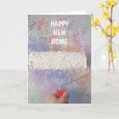 Carte Félicitations Pour Votre Nouvelle Maison (Fleur jaune)