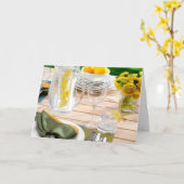 CARTE FÉLICITATIONS POUR VOTRE NOUVELLE MAISON (Fleur jaune)