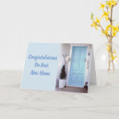 CARTE FÉLICITATIONS POUR VOTRE ***NOUVELLE MAISON*** (Fleur jaune)