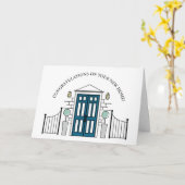 Carte Félicitations pour votre nouvelle maison (Fleur jaune)