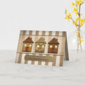 Carte Félicitations pour votre Nouvelle Maison - Brown/M (Fleur jaune)