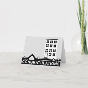 Carte félicitations pour votre nouvelle maison : condo h