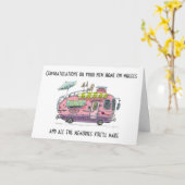 CARTE FÉLICITATIONS POUR "VOTRE NOUVELLE MAISON SUR LES (Fleur jaune)