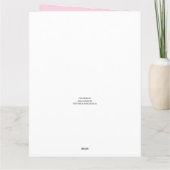 Carte Félicitations pour votre nouvelle petite fille (Dos)