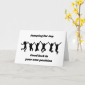 CARTE FÉLICITATIONS POUR VOTRE "NOUVELLE POSITION" (Fleur jaune)