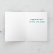 Carte Félicitations pour votre nouvelle typographie de l (Intérieur)