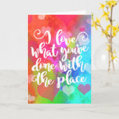 Carte Félicitations pour votre nouvelle typographie de l (Fleur jaune)