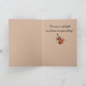 Carte Félicitations pour votre performance musicale (Intérieur)