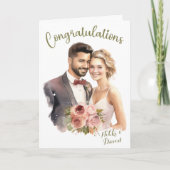 Carte Félicitations Pour Votre Personnalité Mariage (Devant)