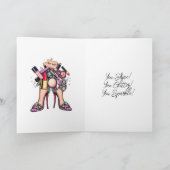 Carte Félicitations pour votre premier Drag Show Vous av (Intérieur)