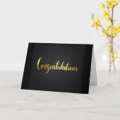 Carte **FÉLICITATIONS** pour VOTRE **PROMOTION** (Fleur jaune)