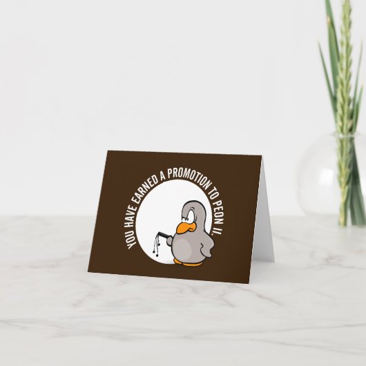 Carte Félicitations pour votre promotion bien méritée (Devant)