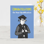 Carte Félicitations pour votre qualification (Fleur jaune)