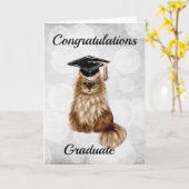 Carte Félicitations pour votre remise de diplômes. (Fleur jaune)