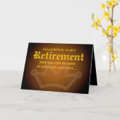 Carte Félicitations pour votre retraite (Fleur jaune)