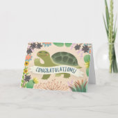 Carte Félicitations pour votre succès Tortoise du désert (Devant)