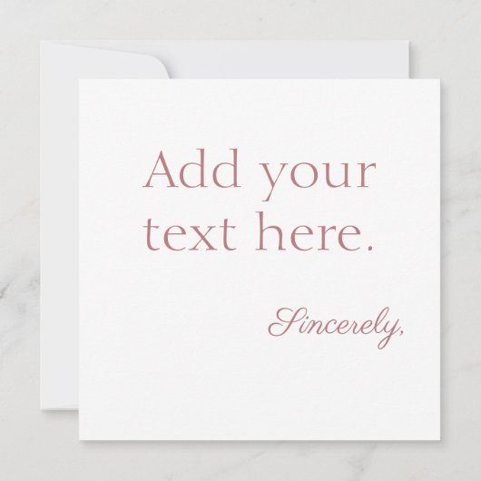 Carte Félicitations poussoir à lèvres (Dos)