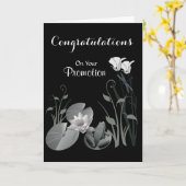 Carte Félicitations / Promotion - Marshland Graphics (Fleur jaune)