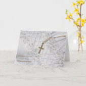 Carte Félicitations & Que Dieu bénisse Tout lien de pare (Fleur jaune)