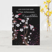 Carte Félicitations / Réalisation Flourissement Des Pans (Fleur jaune)