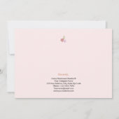 Carte Félicitations Realtor Personnalisé Fleurs Chic (Dos)