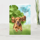 Carte Félicitations reBARKable Chien Cocker Spaniel (Devant)