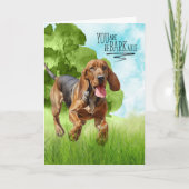 Carte Félicitations reBARKable Chien de Saint-Hubert (Devant)