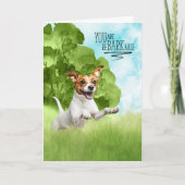 Carte Félicitations reBARKable Jack Russell Chien (Devant)