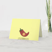 Carte Félicitations Red Chili Pepper Card - Western (Dos)