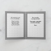 Carte Félicitations Renouvellement de Vœux Tulipes Argen (Intérieur)