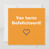 Carte Félicitations renvos, fox (Dos)