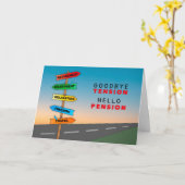Carte Félicitations Retraite SignesAdieu Tension (Fleur jaune)