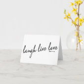 CARTE "FÉLICITATIONS" **RIRE D'AMOUR VIVANT** (Fleur jaune)